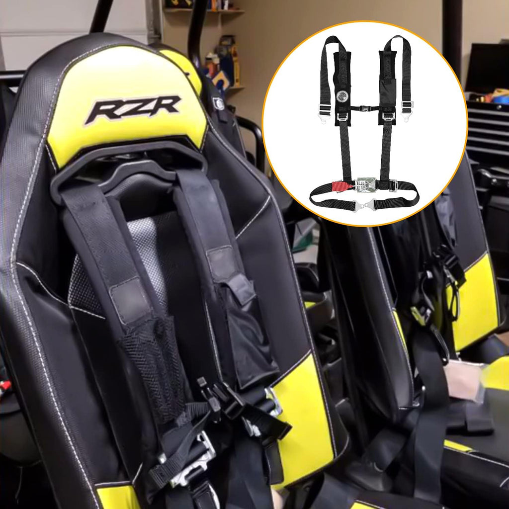 4 Point Safety Harness 2 Pack Seat Belt with Shoulder Pad W603