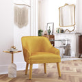 Mustard Velvet Upholstered Accent Chair X940