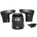 Matte Black 115 HP Boat Engine Cowling Kit (4PC) W478