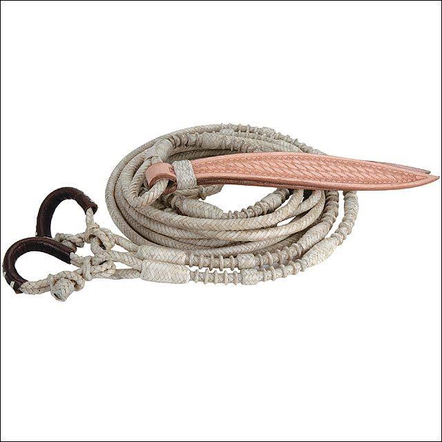 Braided Rawhide Romal Reins, 3/8 in. x 9 ft. H73941