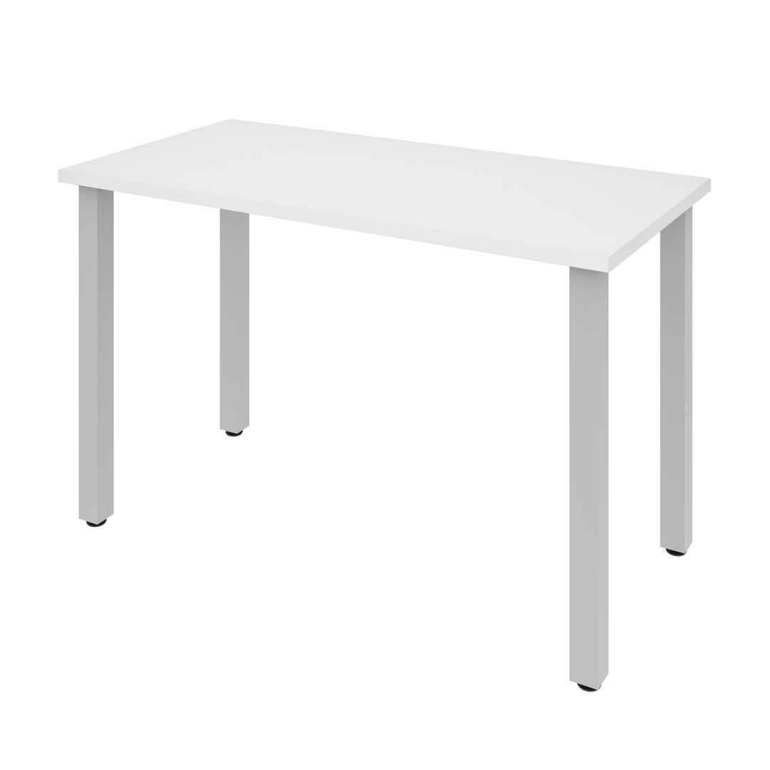 24x22 x 48x22 Table with Square Metal Legs in Black W348227